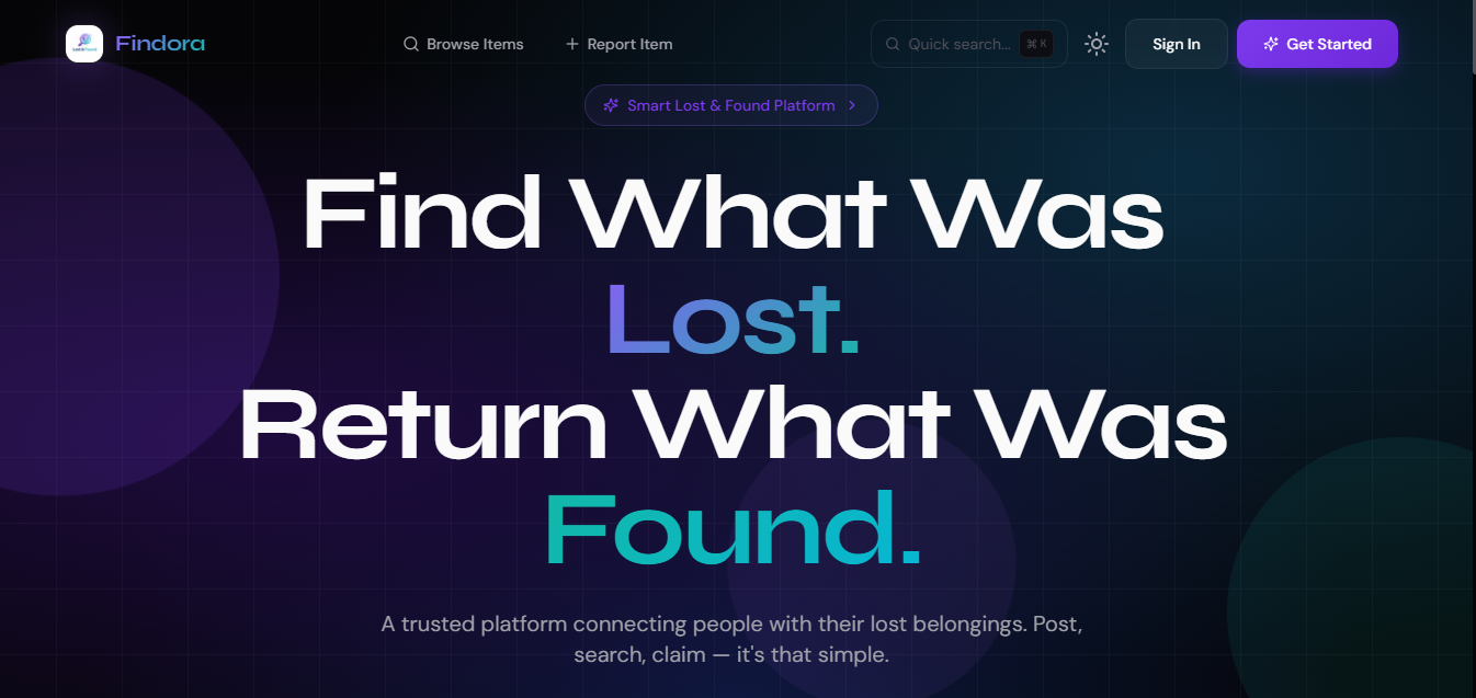 Lost and Found Portal